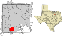 Location of DeSoto in Dallas County, Texas