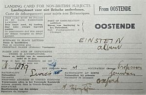 Einstein's landing card (5706142737)