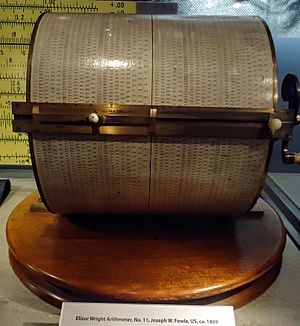 Elizur Wright Arithmeter, No. 11, at the Computer History Museum