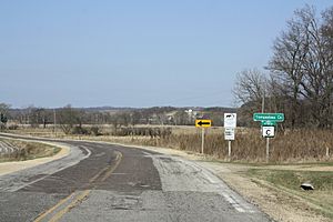 Entrance sign to Trempealeau County and Town of Ettrick