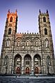 Façade de l'Église-Catholique-Notre-Dame Basilique-Notre-Dame
