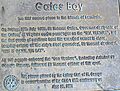 Gates Bay Sea Venture plaque