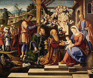 Girolamo da Santacroce - The Adoration of the Three Kings - Walters 37261 (2)