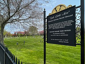 God's Little Acre, the colonial African burial ground in Newport Rhode Island