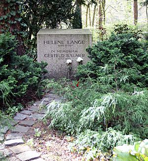 Grabstätte Trakehner Allee 1 (Westend) Helene Lange