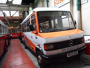 Greater Manchester Accessible Transport bus W4 (M939 XKA), Museum of Transport in Manchester, 15 June 2011