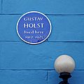 Gustav Holst blue plaque Thaxted Essex England