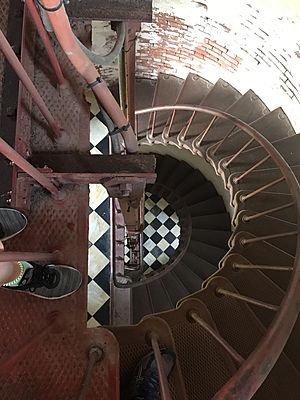 Hatteras Lighthouse spiral staircase