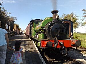 Hudswell Clarke saddle tank Tubby at Blunsdon