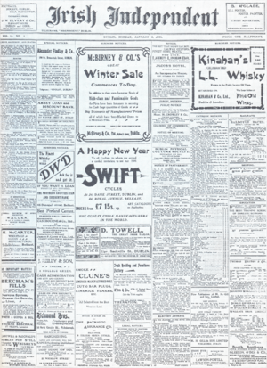 Irish Independent First Issue 1905 01 02