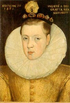 James VI of Scotland aged 20, 1586.