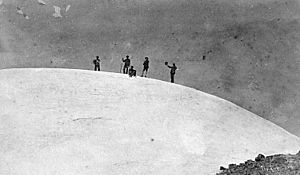 John Muir at summit Mount Rainier 1888