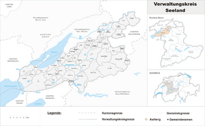 Karte Verwaltungskreis Seeland 2010