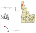 Kootenai County Idaho Incorporated and Unincorporated areas Rockford Bay Highlighted 1668950