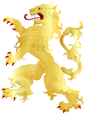 Lion rampant, by Arch