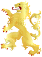 Lion rampant, by Arch