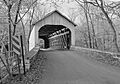 Loux Covered Bridge, Carversville-Wisner Road across Cabin Run, Pipersville (Bucks County, Pennsylvania)