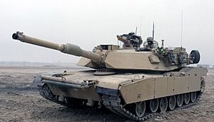 M1A1 Abrams Tank in Camp Fallujah retouched