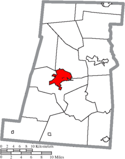 Location of London in Madison County