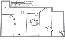 Location of Burgoon in Sandusky County