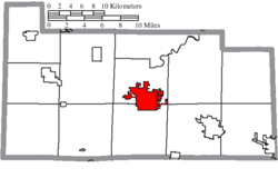 Location of Fremont in Sandusky County