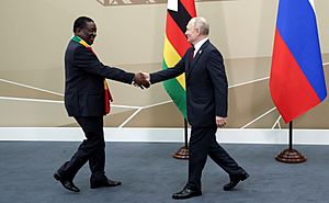 Mnangagwa and Putin met during sidelines Russia-Africa Summit, 27 July 2023