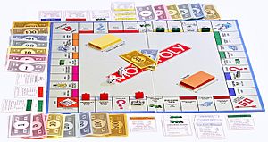 Monopoly board on white bg