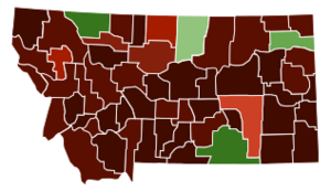 Montana counties by race