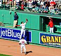 Mookie Betts makes a spectacular play, robs Nats of a homer (23327352881)