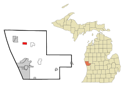 Location of Lakewood Club, Michigan