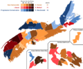 Nova Scotia Election 2009 - Results by Riding