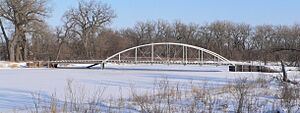 Old Elkhorn River bridge at 519 Av from W 3