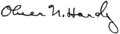 Oliver Hardy signature