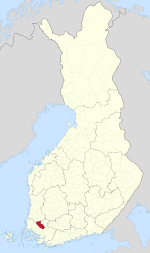 Location of Pöytyä in Finland