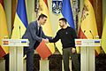 President of Ukraine Volodymyr Zelenskyy met with Prime Minister of the Kingdom of Spain Pedro Sánchez, who arrived in our country on a visit. (52709457854)