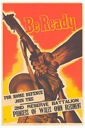 Princess of Wales Own Regiment war recruitment poster