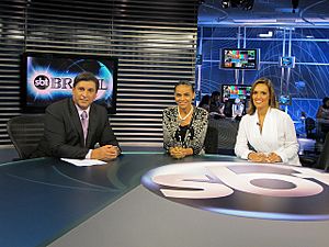 SBT Brasil, Carlos Nascimento, Marina Silva, Karyn Bravo