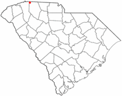 Location of Landrum, South Carolina