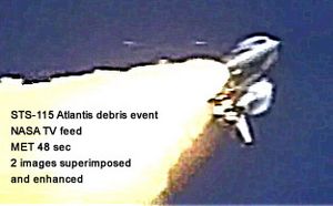 STS-115 Launch Debris MET 48