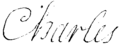 Signature of Charles of France, Duke of Berry in 1695