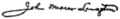 Signature of John Mercer Langston