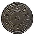 Silver penny of King Eadred (YORYM 2000 1495) obverse
