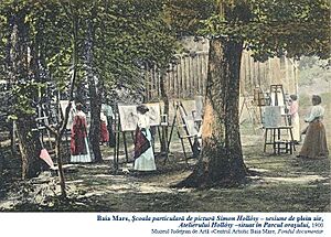 Simon Hollosy - Scoala de pictura de la Baia Mare (pictura)