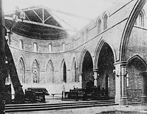 StateLibQld 2 188687 Storm damaged Anglican Cathedral, Townsville, 1903