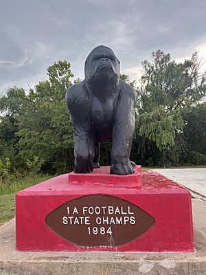 Statue of Picher High School Gorillas, Picher, Oklahoma