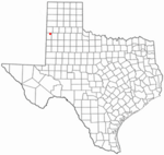 Location of Muleshoe in Texas