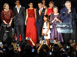 The cast of The Giver August 2014