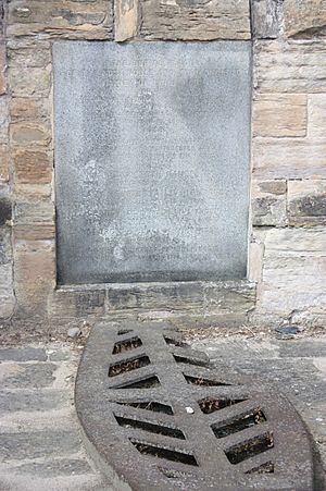 The grave of George Livingston, Lord Livingston, St Michaels Church, Linlithgow