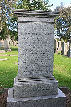 The grave of Thomas Cooper, Baron Cooper, Grange Cemetery, Edinburgh