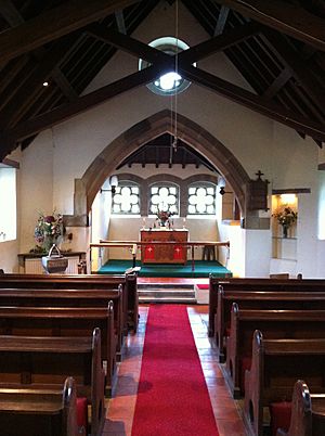 The nave and chancel in Stalling Busk Church